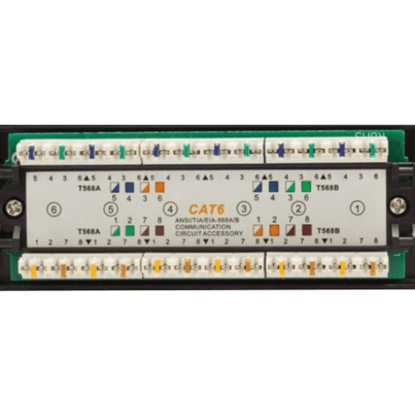 24 Port CAT6 Patch Panel - J2R Cabling Supplies 