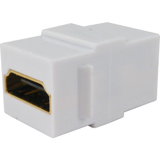 HDMI Keystone Jack Coupler - White - J2R Cabling Supplies 