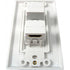 HDMI 2 Port Wall Plate 90 Degree - White - J2R Cabling Supplies 