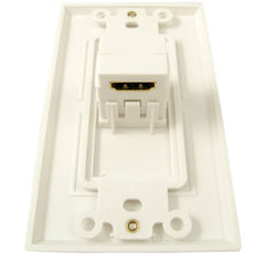 HDMI 1 Port Wall Plate 90 Degree - White