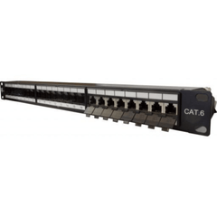 24 Port CAT6 Shielded Patch Panel - Krone Type Terminal