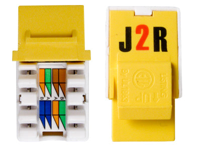50 PACK - CAT5E Keystone Jack - J2R Cabling Supplies 