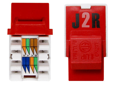 50 PACK - CAT6 Keystone Jack - J2R Cabling Supplies 