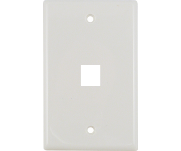 Wall Plate 1 Port - Almond - J2R Cabling Supplies 