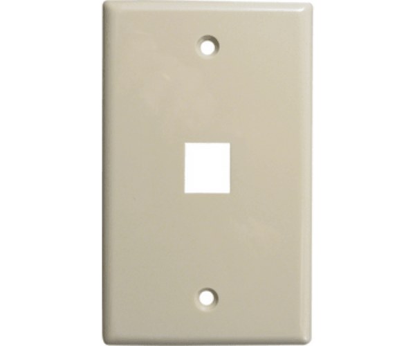 1 Port Wall Plate - J2R Cabling Supplies 