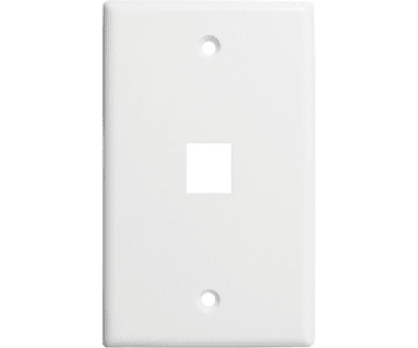 1 Port Wall Plate - J2R Cabling Supplies 