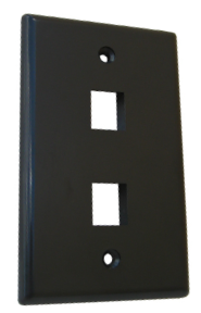 2 Port Wall Plate - J2R Cabling Supplies 