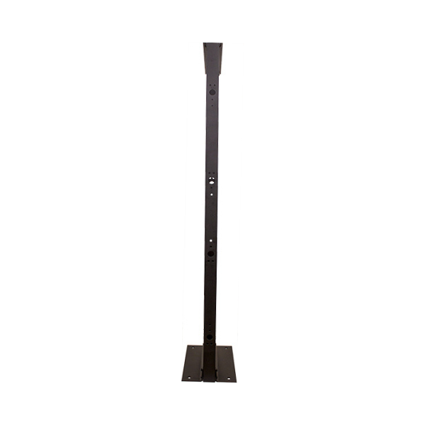 45U 2 Post Open Rack - Steel Frame - Black | J2R Cabling Supplies