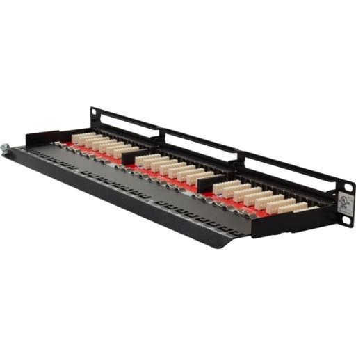 48 Port CAT6A Shielded Patch Panel - Krone Type Terminal - J2R Cabling Supplies 