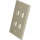 Use with Standard Keystone Jacks and other standard inserts.  Size: 23/4