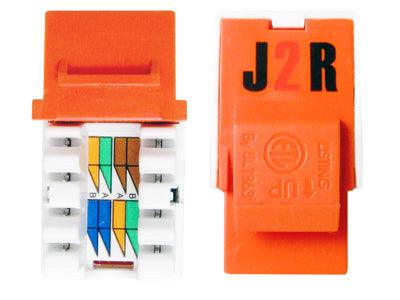 50 PACK - CAT5E Keystone Jack - J2R Cabling Supplies 