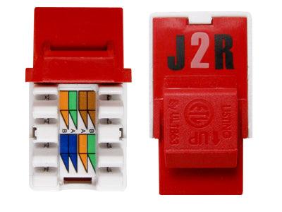 50 PACK - CAT5E Keystone Jack - J2R Cabling Supplies 