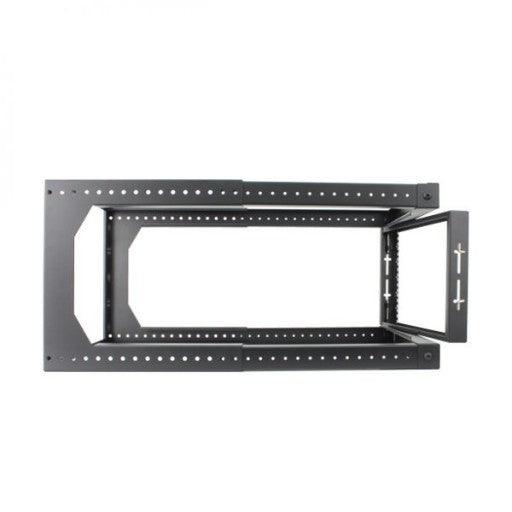 6U Open Wall Mount Frame Rack with Hinge - J2R Cabling Supplies 