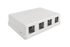 Blank Surface Mount Box, 4-Port - J2R Cabling Supplies 