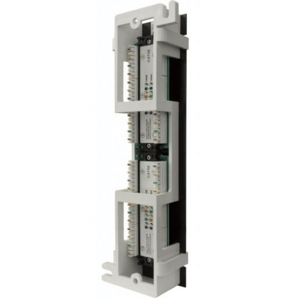 CAT5e 12 Port Ethernet Mini Patch Panel - J2R Cabling Supplies 