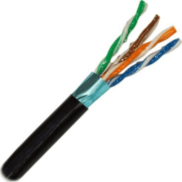 CAT5E 350MHz Shielded Direct Burial Outdoor Cable 1000ft. Gel Filled - J2R Cabling Supplies 