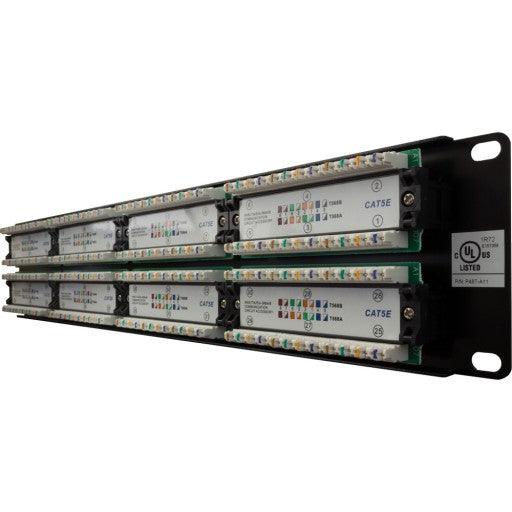 CAT5e 48 Port Ethernet Patch Panel - J2R Cabling Supplies 