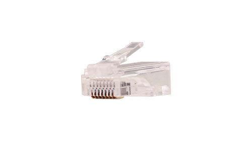 CAT5e RJ45 Feed Through Modular Plug - 100 Pack - J2R Cabling Supplies 