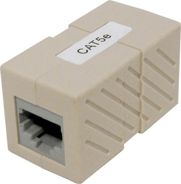 CAT5E RJ45 to RJ45 Inline Coupler - J2R Cabling Supplies 