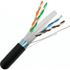 CAT6 550MHz Shielded Direct Burial Outdoor Cable - 1000ft. - Black - J2R Cabling Supplies 