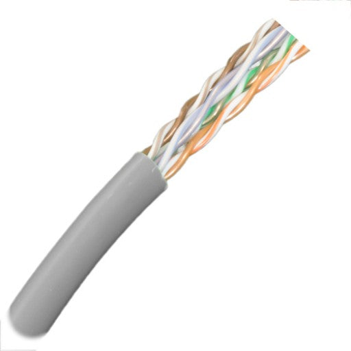 CAT6 Plenum Rated Cable - Gray - J2R Cabling Supplies 