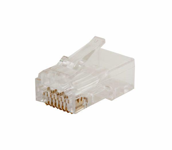 CAT6a RJ45 Feed Through Modular Plug - 100 Pack - J2R Cabling Supplies 