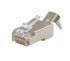 CAT6a Shielded RJ45 Feed Through Modular Plug - 100 Pack - J2R Cabling Supplies 