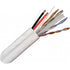 Composite Cable, CAT6 with 182 Siamese, 23AWG, UTP, Solid Bare Copper, CMR Rated, PVC Jacket - White - J2R Cabling Supplies 