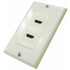 HDMI 2 Port Wall Plate - White - J2R Cabling Supplies 