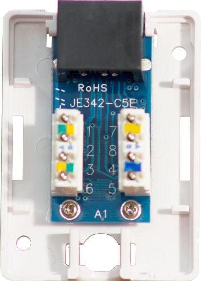 Surface Mount Box with 1 Cat5e Jack - J2R Cabling Supplies 