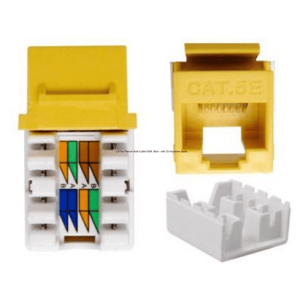 Category 5e UTP Designed for Indoor Installations Plenum Rated outer jacket (CMP) 350MHz High Performance Data Cable Easily Identified Color-Striped Pairs 24AWG Solid Copper Conductors Exceeds ANSI/TIA-568C.2 ETL Listed, RoHS Compliant, TAA Compliant 500ft Pull Box